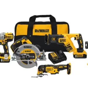 20-Volt MAX Cordless Combo Kit (6-Tool) with (2) 20-Volt 5.0Ah Batteries & Charg