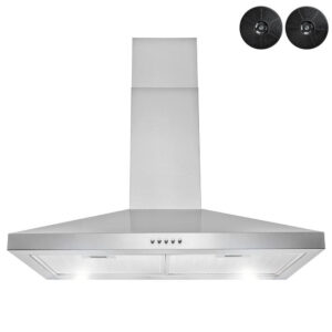 Golden Vantage 30 in. 217 CFM Convertible Kitchen Wall Mount Range Hood