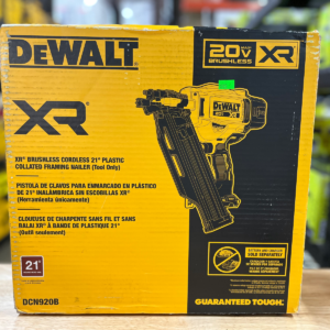 DEWALT 20V XR MAX Brushless 21 Degree Plastic Framing Nailer (Bare Tool)