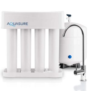 AQUASURE Premier Series 75 GPD Reverse Osmosis Water Filtration System with Chr
