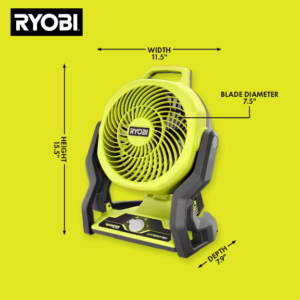 ONE+ 18V Cordless Hybrid WHISPER SERIES 7-1/2 in. Fan (Tool Only)