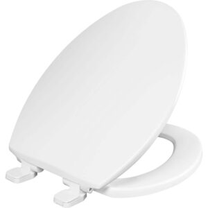 BEMIS Kimball 2-Soft Close Elongated Closed Front Plastic Toilet Seat in White