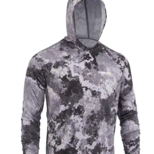 Men's Large Veil Tac Gray Performance Long Sleeved Hoodie Shirt