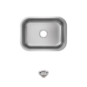 Glacier Bay Builder 23 in. Undermount Single Bowl 18 Gauge Stainless Steel Kitc