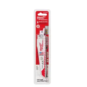 6 in. 5 TPI AX Nail-Embedded Wood Cutting SAWZALL Reciprocating Saw Blades (5)