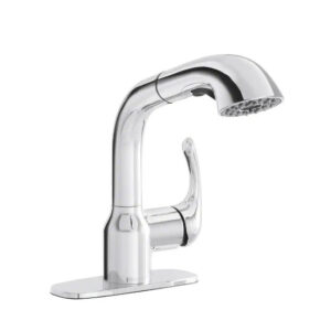 Dunning Single-Handle Pull-Out Laundry Utility Faucet with Dual Spray Function i