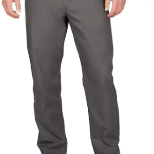 Men's 34 in. x 32 in. Gray Cotton/Polyester/Spandex Flex Work Pants with 6 Pocke
