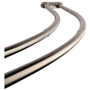 Kingston Brass Vintage 60 in. to 72 in. Double Curved Shower Curtain Rod
