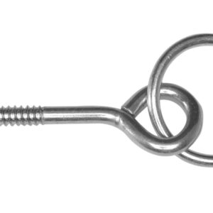 Covert Hitching Ring with Screw Eye - Heavy Duty Chain Attachment