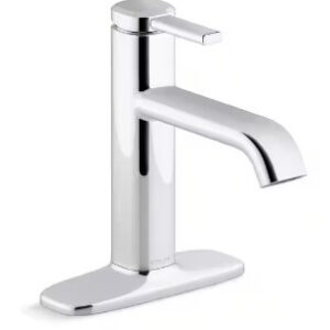 Ashan Single Hole Single-Handle Bathroom Faucet in Polished Chrome