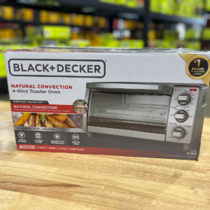 BLACK+DECKER 1150-Watt 4-Slice Stainless Steel Toaster Oven