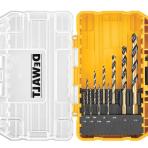 Black and Gold Twist Drill Bit Set (10-Piece)