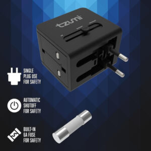 Tzumi Dual USB Travel Adapter