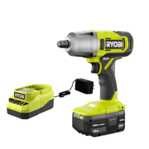 ONE+ 18V Cordless 1/2 in. Impact Wrench Kit with 4.0 Ah Battery and Charger