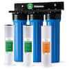 ISPRING 3-Stage Whole House Water Filter System, Reduces Sediment, Taste, Odor,