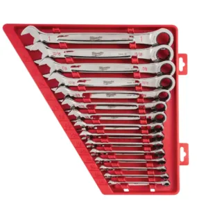 SAE Ratcheting Combination Wrench Set (15-Piece)