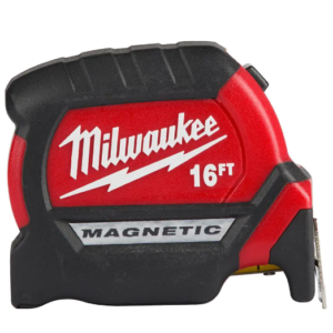 16 ft. x 1-1/16 in. Compact Magnetic Tape Measure with 15 ft. Reach