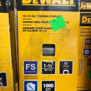 DEWALT 1-1/2 in. x 15.5-Gauge Glue Collated Flooring Staples (1,000 per Box)