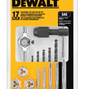 Fractional Tap and Die Set (17-Piece) SAE