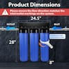 ISPRING 3-Stage Whole House Water Filter System, Reduces Sediment, Taste, Odor,