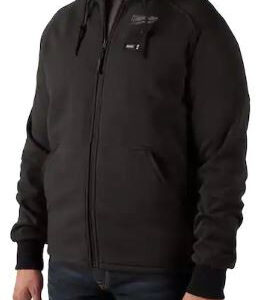 Men's Large M12 12-Volt Lithium-Ion Cordless Black Heated Jacket Hoodie Kit with