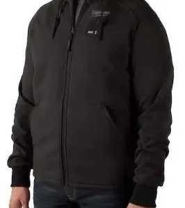 Men's Large M12 12-Volt Lithium-Ion Cordless Black Heated Jacket Hoodie Kit with