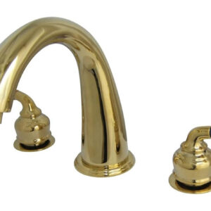 Kingston Brass KS2362 Naples Roman Tub Filler with High Rise Spout, Polished Br