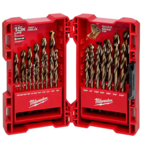 Cobalt Red Helix Drill Bit Set for Drill Drivers (29-Piece)