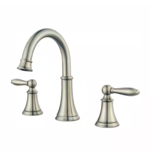 Courant 8 in. Widespread 2-Handle Bathroom Faucet in Brushed Nickel