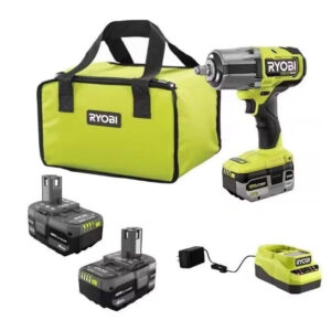 Ryobi ONE+ HP 18V Brushless Cordless 4-Mode 1/2 in. High Torque Impact Wrench Ki