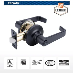 Universal Hardware Light Duty Commercial Privacy Lever for Bathroom, ADA Compli