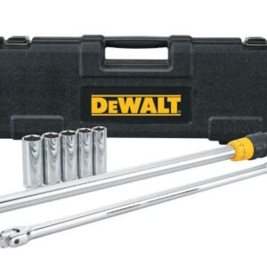 DEWALT 1/2" Drive Torque Wrench Tire Change Kit 7pc