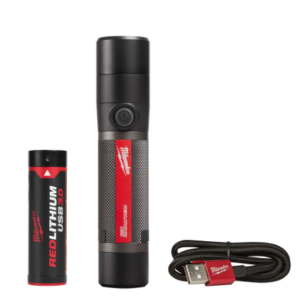 800 Lumens LED USB Rechargeable HP Fixed Focus Flashlight