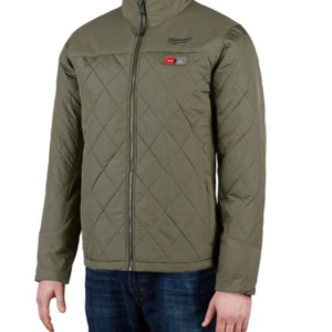 Men's Medium M12 12-Volt Lithium-Ion Cordless Olive Green Heated Quilted Jacket