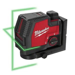 100 ft. REDLITHIUM Lithium-Ion USB Green Rechargeable Cross Line Laser Level wit