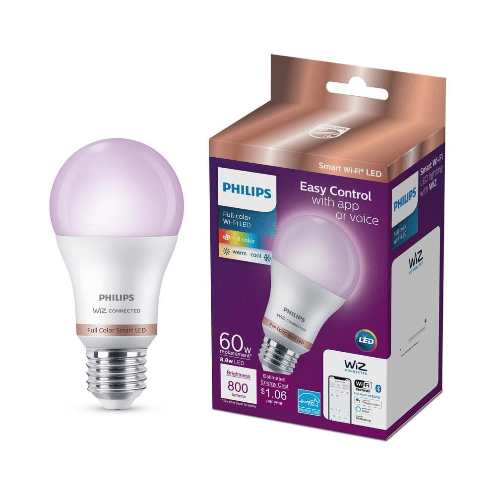Philips 60W WiFi Color Changing Bulb