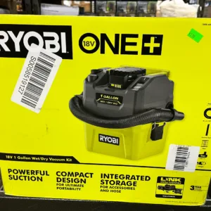 RYOBI ONE+ 18V Cordless 1 Gal. Wet/Dry Vacuum Kit with 4.0Ah Battery and Charger
