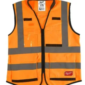 Performance Large/X-Large Orange Class 2-High Visibility Safety Vest with 15
