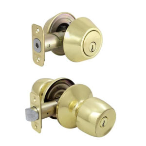 Defiant Brandywine Polished Brass Combo Pack