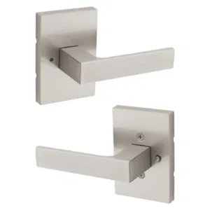 Singapore Satin Nickel Rectangular Straight Bed/Bath Door Handle