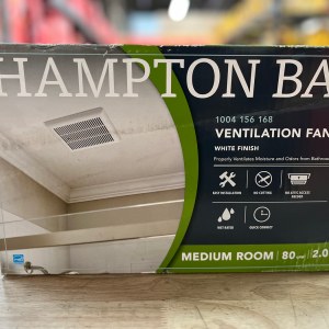 Hampton Bay 80 CFM Ceiling Mount Roomside Installation Bathroom Exhaust Fan, ENE