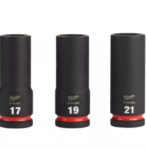 SHOCKWAVE Impact Duty 1/2 in. Drive Metric Deep Well Impact Socket Set (3-Piece)
