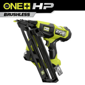 RYOBI ONE+ HP 18V Brushless Cordless 15-Gauge 34° Angled Finish Nailer