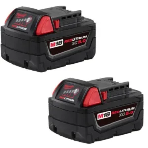 M18 18-Volt Lithium-Ion XC Extended Capacity 5.0Ah Battery Pack (2-Pack)