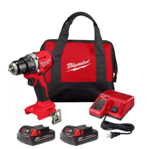 M18 18V Lithium-Ion Brushless Cordless 1/2 in. Compact Drill/Driver Kit with Two