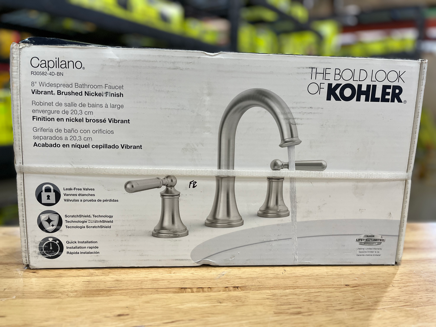 KOHLER Capilano 8 in. Widespread 2-Handle Bathroom Faucet in Vibrant Brushed Ni