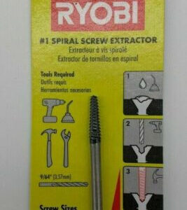 RYOBI #1 Spiral Screw Extractor For #8 - #10 Screws