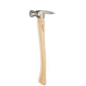 19 oz. Wood Milled Face Hickory Framing Hammer