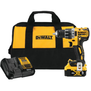 20-Volt MAX XR Lithium-Ion Brushless Cordless 1/2 in. Drill/Driver with 5 Ah Bat
