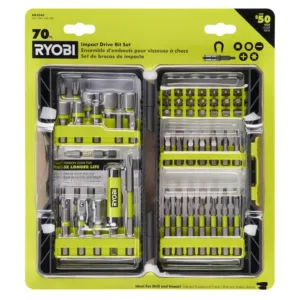 RYOBI Impact Rated Screwdriver Drill Bit Kit